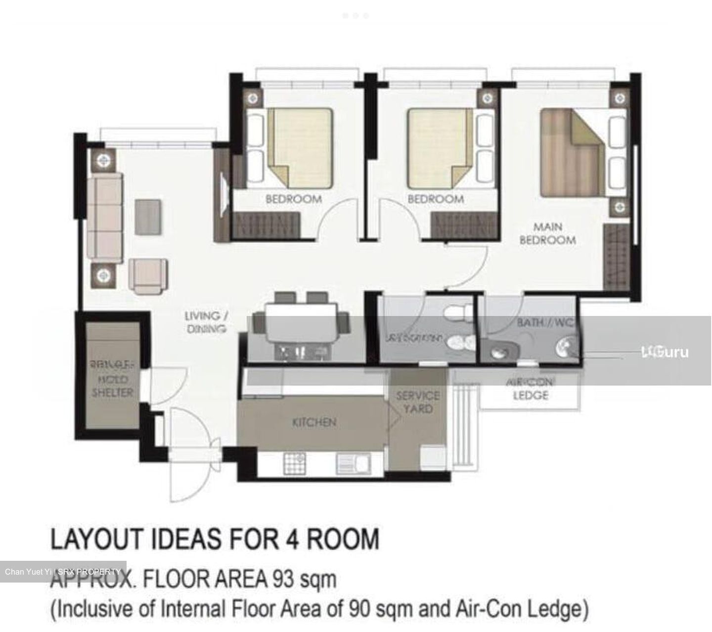 Blk 512B Oleander Breeze @ Yishun (Yishun), HDB 4 Rooms #546964041